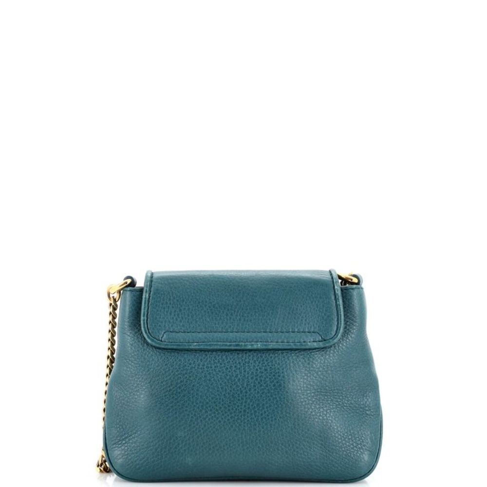 Gucci 1973 Chain Shoulder Bag Leather Small Blue - Picture 3 of 10
